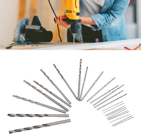 25pcs أجزاء الحفر الصغيرة ، مستقيمة شانك مصغرة مجموعة مجوهرات مراقبة PCB ، 0.5‑3 مم ، بتات الحفر المصغرة لخشب DIY ، المنتجات البلاستيكية ، الالكترونيات in Kuwait