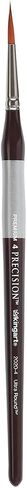 KINGART Premium Precision 2020-10 Ultra Round Series Artist Brush, Synthetic Amber Taklon, Short Ergonomic Comfort Handle, for Acrylic, Oil and Watercolor Paint, Size 10 in Kuwait