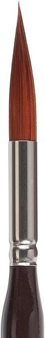 KINGART Premium Precision 2020-10 Ultra Round Series Artist Brush, Synthetic Amber Taklon, Short Ergonomic Comfort Handle, for Acrylic, Oil and Watercolor Paint, Size 10 in Kuwait