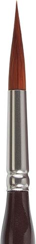 KINGART Premium Precision 2020-10 Ultra Round Series Artist Brush, Synthetic Amber Taklon, Short Ergonomic Comfort Handle, for Acrylic, Oil and Watercolor Paint, Size 10 in Kuwait