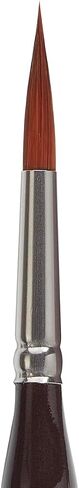 KINGART Premium Precision 2020-10 Ultra Round Series Artist Brush, Synthetic Amber Taklon, Short Ergonomic Comfort Handle, for Acrylic, Oil and Watercolor Paint, Size 10 in Kuwait