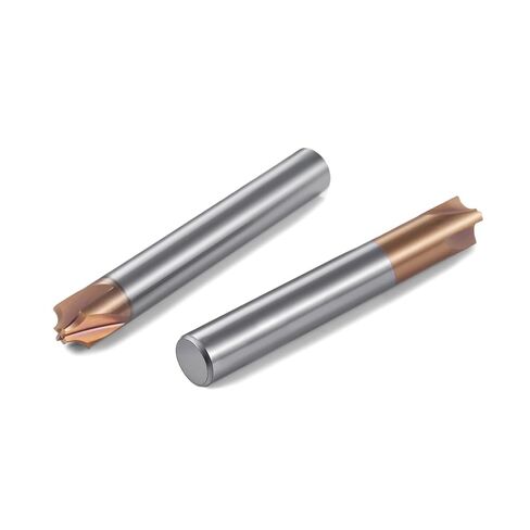 Carbide Radius Corner Rounding Inner R End Mills 4 Flute Tisin مطلية ، من أجل فولاذ سبيكة الطحن ، الفولاذ المصلب ، 1pcs R3*60mm in Kuwait