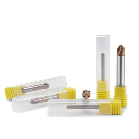 Carbide Radius Corner Rounding Inner R End Mills 4 Flute Tisin مطلية ، من أجل فولاذ سبيكة الطحن ، الفولاذ المصلب ، 1pcs R3*60mm in Kuwait