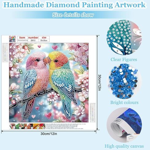 Maxbye Owl Diamonds Painting مجموعات للبالغين ، فن الماس 5D DIY للمبتدئين مع الحرف الخاصة بالشكل الخاص بالشكل الكريستالي لتزيين الجدار المنزلي 12x12in in Kuwait