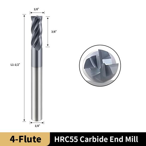 طواحين مربعة مربع كاربايد-4 الفلوت tialsin مغلفة ، من أجل الفولاذ سبيكة الطحن ، الصلب الصلب ، المعدن إلخ in Kuwait