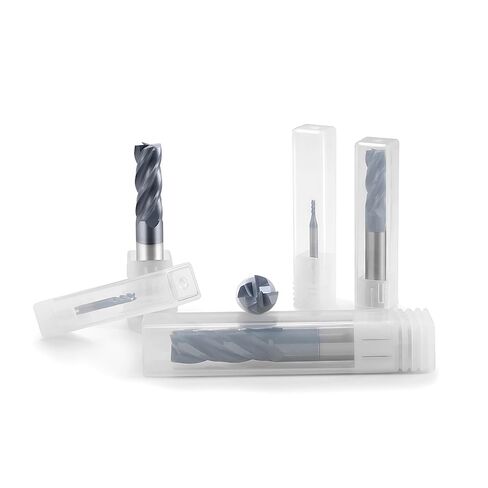 طواحين مربعة مربع كاربايد-4 الفلوت tialsin مغلفة ، من أجل الفولاذ سبيكة الطحن ، الصلب الصلب ، المعدن إلخ in Kuwait