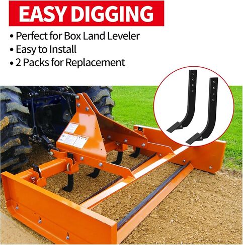 صناديق الشفرة شانك ، 16 "شانك RIPPER ، 4 ثقوب الثقوب الشقوق Scarifier ساق مع أسنان مدببة القابلة للإزالة ودبابيس ، مجموعة القصاصات القابلة للتعديل للاستبدال ، الحفر ، الحفر ، الأسود (2) in Kuwait