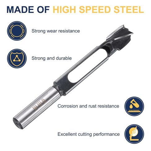 HARFINGTON Wood Tenon Dowel Plug Cutter 20mm Metric Tenon Dowel Cutting Tools Drill Bit High Speed Steel Wood Plug Dowel Cutter with Round Shank for Woodworking Furniture Making in Saudi Arabia