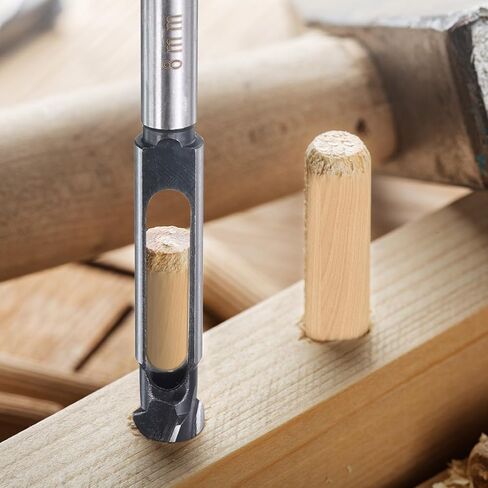 HARFINGTON Wood Tenon Dowel Plug Cutter 20mm Metric Tenon Dowel Cutting Tools Drill Bit High Speed Steel Wood Plug Dowel Cutter with Round Shank for Woodworking Furniture Making in Saudi Arabia
