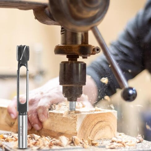 HARFINGTON Wood Tenon Dowel Plug Cutter 20mm Metric Tenon Dowel Cutting Tools Drill Bit High Speed Steel Wood Plug Dowel Cutter with Round Shank for Woodworking Furniture Making in Saudi Arabia