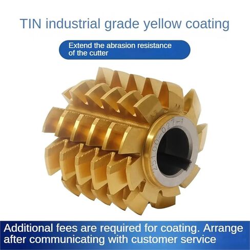 1PCS GEAR CUTTER CUTTER دقة مواد M2 عالية السرعة ، زاوية الضغط 20 درجة ، قاطع المتداول M0.8M1M2M3M4 (M0.75 20 50-40-22) in Kuwait