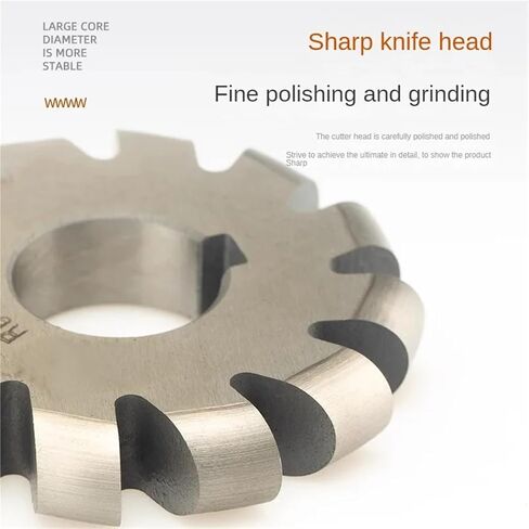 1Pcs HSS Convex Semi-Circular Milling Concave Arc Groove Milling Cutter, R1R2R3 White Steel Milling Cutter, Forming Cutter(R3 55X6) in Saudi Arabia