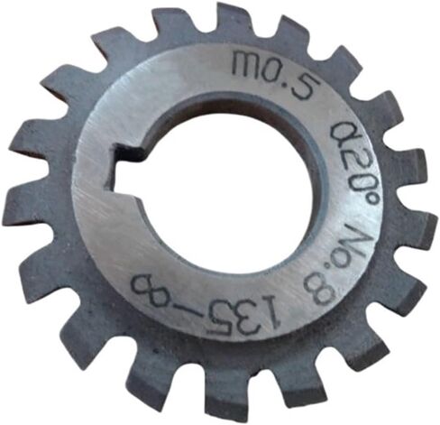 1PCs Gear Milling Cutter Spur Teeth Small Modulus Gear Cutting Tools PA20 M0.3-M0.8#1-#8(M0.7,No.7) in Saudi Arabia