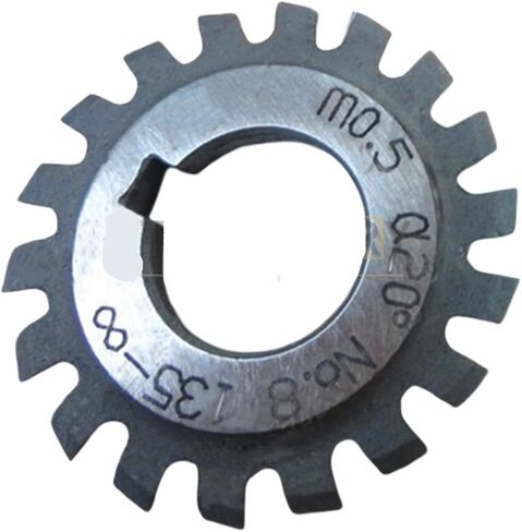 1PCs Gear Milling Cutter Spur Teeth Small Modulus Gear Cutting Tools PA20 M0.3-M0.8#1-#8(M0.7,No.7) in Saudi Arabia