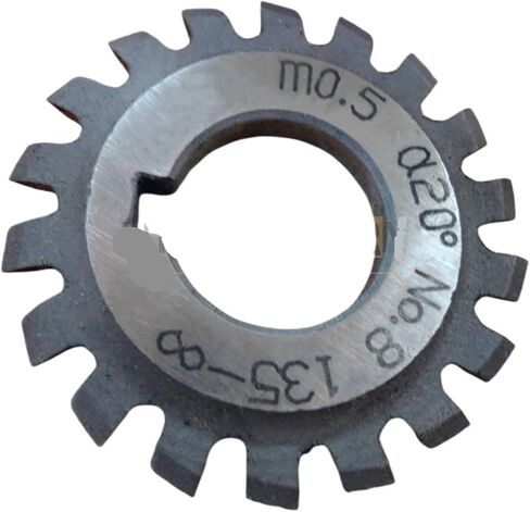 1PCs Gear Milling Cutter Spur Teeth Small Modulus Gear Cutting Tools PA20 M0.3-M0.8#1-#8(M0.7,No.7) in Saudi Arabia