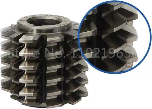 1PCS زاوية الضغط 14.5 ° قاطع المتداول DP6 DP8 DP10 DP12 DP14 DP16 DP18 DP20 DP24 CUTTER DP DP HOB GRAGE A HSS M2 (طلاء أصفر ، DP9-65X60X27-14.5) in Saudi Arabia