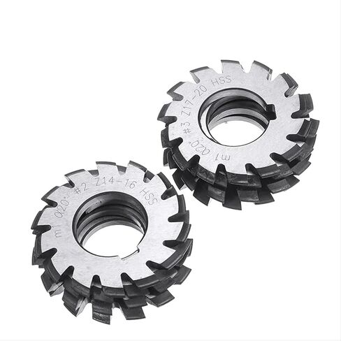 8pcs Spur Gear Milling Cutter M1 M1.25 M1.5 M1.75 M2 M2.5 M3 MODULUS PA20 DEGREES NO.1-NO.8 HSS DISC MLING (M0.7 8PCS NO.1-NO.8) in Kuwait
