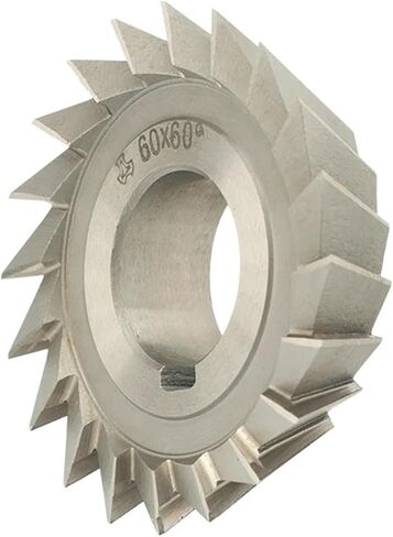1Pcs Single Angle milling Cutter high-Speed Steel M2 Angle milling Cutter Diameter 60 75 80 90 100 x Angle 30 45 60 75 90 Degrees(Diameter60 angle90) in Saudi Arabia