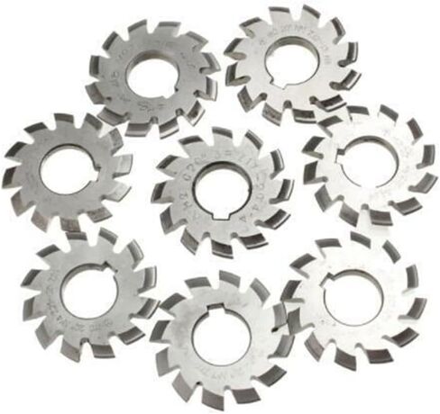 8pcs HSS M2 Metalworking Gear Milling Cutter Set 22mm Bore 20 درجة وحدة العات in Saudi Arabia