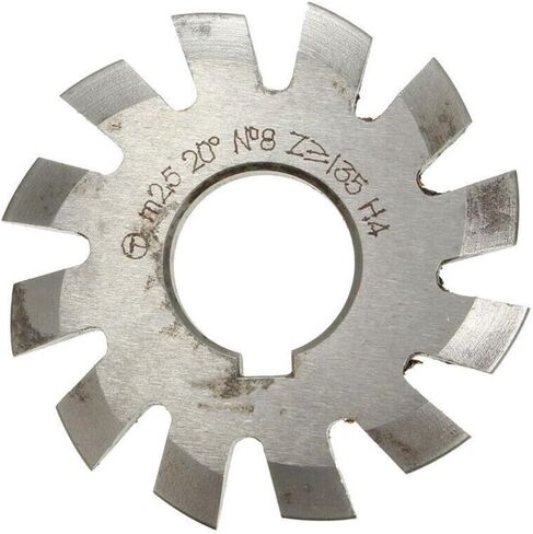 8 PCS HSS M2.5 مجموعة القاطعات العتلية المحمولة 8pcs 22 مم تجويف 20 درجة زاوية ضغط #1- #8 ل CNC Metalworking ، قواطع العتاد قطع طحن العتاد in Saudi Arabia