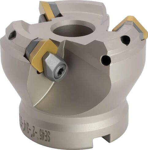 2 1/2 "45 درجة الوجه القابل للفهرس (شل) طاحونة ، 3/4" قطر ثقب الشجرة ، 4 الفلوت ، مع 4 PCS Sean42 إدراج كربيد in Kuwait