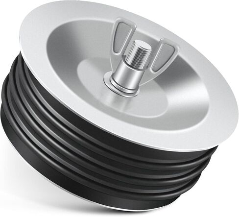 Dreyoo 1 Pcs 4 Inch End of Pipe Gripper Mechanical Plug, Steel Drain Pipe Cover with Galvanized Screw and Wing Nut for Outdoor Sewer Cleanout Drain in Saudi Arabia