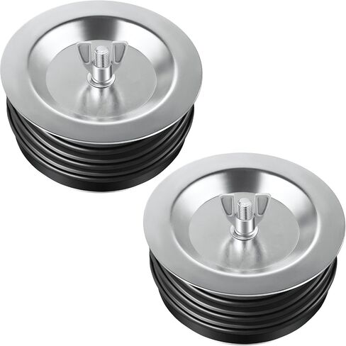 Dreyoo 1 Pcs 4 Inch End of Pipe Gripper Mechanical Plug, Steel Drain Pipe Cover with Galvanized Screw and Wing Nut for Outdoor Sewer Cleanout Drain in Saudi Arabia