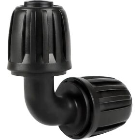 Drip Irrigation Elbow Fittings, 12 Pieces 1/2'' Dripline Locked Barbed Elbow Connectors for 1/2 Inch Irrigation Tubing (1/2" ID x 0.640" OD) 90 Degree Corner for Garden Sprinkler Systems in Saudi Arabia