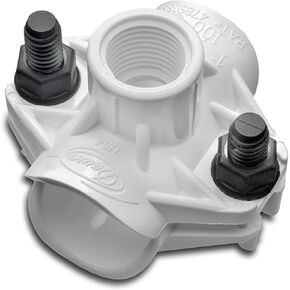 Dawn Industries 100D, 1" Saddle Tee x 3/4˝ FPT, KwikSeal Plastic Saddles Poly, Made in USA (1) in Kuwait