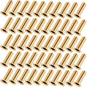 50 PCS 1/4" Tube Id Brass Compression Fitting, 4mm Tube Od Brass Compression Insert Tube Support Compression Sleeve Fitting, Brass Tubing, Gold in Saudi Arabia