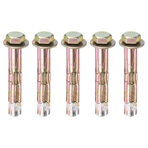 مسمار تمدد سداسي سداسي 5 عبوات ، M6x60mm ملونة من الحديد الكربون الصلب البراغي السداسية الخارج in Kuwait