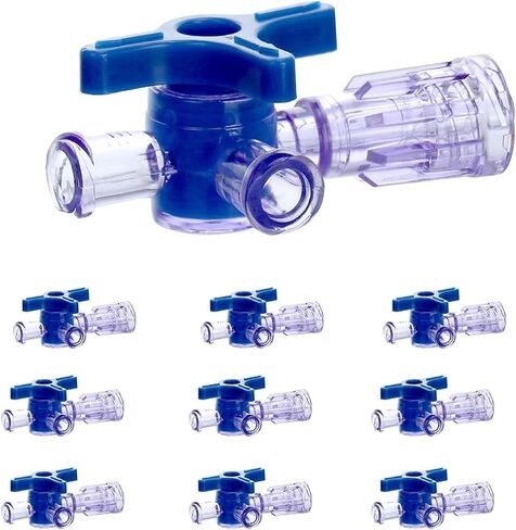 stopcocks 3-way مع اتصال luer ، التخلص من الحقن الطبية stopcock ، معقمة ، 10pcs in Kuwait