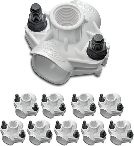 Dawn Industries 100D, 1" Saddle Tee x 3/4˝ FPT, KwikSeal Plastic Saddles Poly, Made in USA (1) in Kuwait