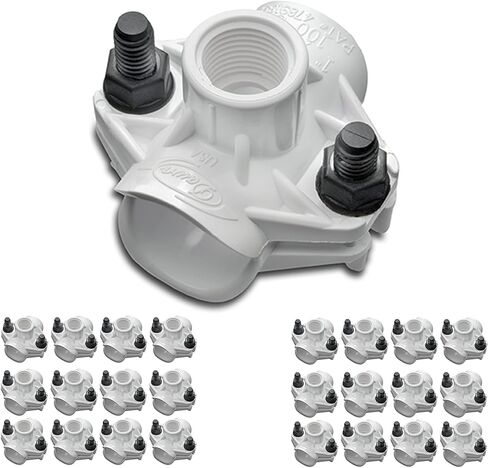 Dawn Industries 100D, 1" Saddle Tee x 3/4˝ FPT, KwikSeal Plastic Saddles Poly, Made in USA (1) in Kuwait