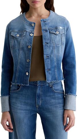 Women's Robyn Fitted Denim Jacket in Saudi Arabia