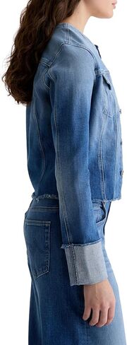 Women's Robyn Fitted Denim Jacket in Saudi Arabia
