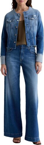 Women's Robyn Fitted Denim Jacket in Saudi Arabia