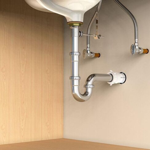 ZM Brass P-trap Pipe Basin Sink Kit مع تقليل غسالة 1-1/2 '' 22GA in Kuwait