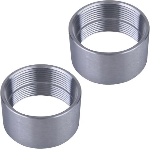 304 Stainless Steel 2 Inch NPT Female Thread Weld On Pipe Fitting Bung 2" NPT Female Pipe Coupling 2Pcs in Saudi Arabia