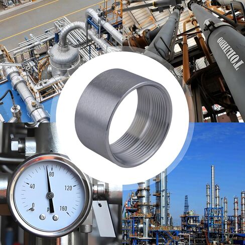 304 Stainless Steel 2 Inch NPT Female Thread Weld On Pipe Fitting Bung 2" NPT Female Pipe Coupling 2Pcs in Saudi Arabia