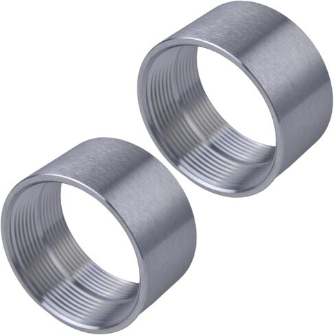 304 Stainless Steel 2 Inch NPT Female Thread Weld On Pipe Fitting Bung 2" NPT Female Pipe Coupling 2Pcs in Saudi Arabia