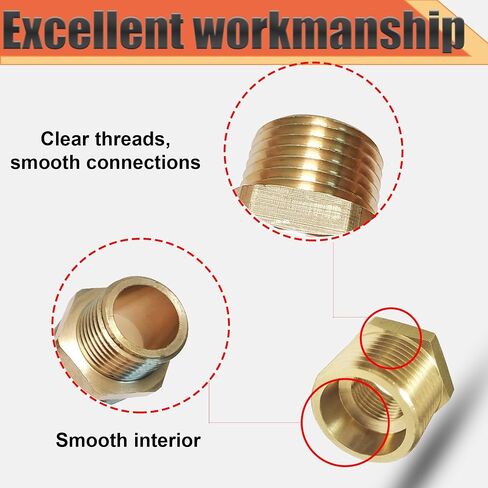 النحاس 3/4 "ذكور NPT إلى 1/2" جلبة التخفيض الإناث ، أنابيب النحاس السدقية NPT ذكور إلى محول تركيب الأنابيب الإناث لتقليل الأنابيب (3/4 "mnpt-1/2" fnpt) in Kuwait