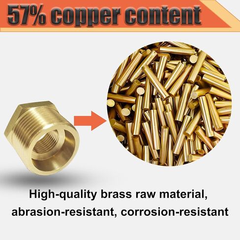 النحاس 3/4 "ذكور NPT إلى 1/2" جلبة التخفيض الإناث ، أنابيب النحاس السدقية NPT ذكور إلى محول تركيب الأنابيب الإناث لتقليل الأنابيب (3/4 "mnpt-1/2" fnpt) in Kuwait