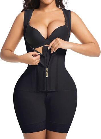 Fajas Colombianas Moldeadoras Shapewear Tummy Control Faja Body Shaper Postpartum Butt Lifter with Zipper Crotch in Kuwait