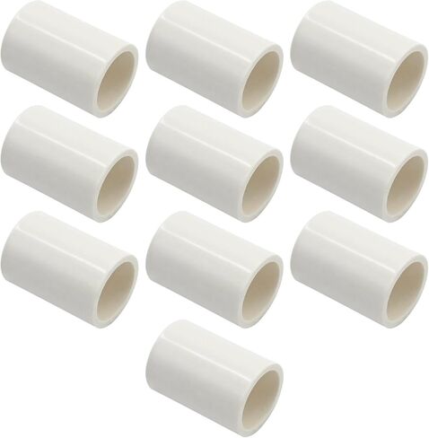 10pcs SCH40 أبيض PVC أنابيب الأنبوب ، 3/4 '' موصل محول مقبس الانزلاق ، تجهيزات الضغط المستقيم للاتصالات المركزية in Kuwait