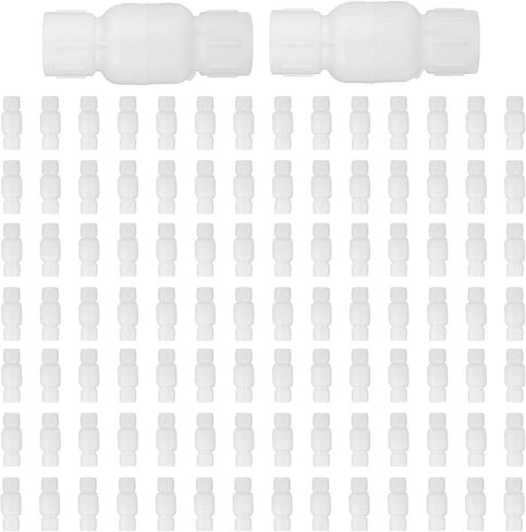 (Pack of 50) EFIELD 1/2 Inch PVC Inline Check Valve, Schedule 40, Solvent Connections, PVC Spring Check Valve,(PVC047-5-50PCS) in Kuwait
