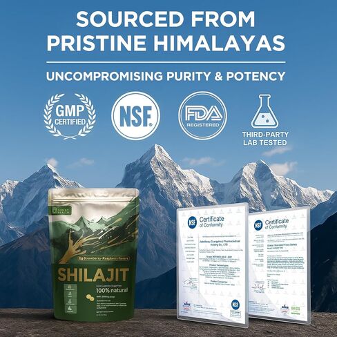 Shilajit Gummies - 100% Pure Himalayan Shilajit, 3000mg Platinum-Grade Shilajit for Men & Women, Energy Boost & Immune Support, No Added Sugar, Non-GMO | Ashwagandha, Gokshura | 85+ Trace Minerals in Saudi Arabia