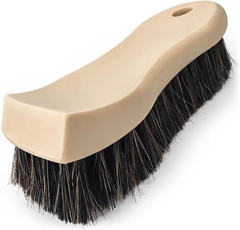 2PCS Leather Cleaning Brush, Horse Hair Brush for Car Leather Seat, Fabric, Shoes and Furniture, Soft Detailing Brush for Carpets, Seat Belts and Car Interior in Saudi Arabia