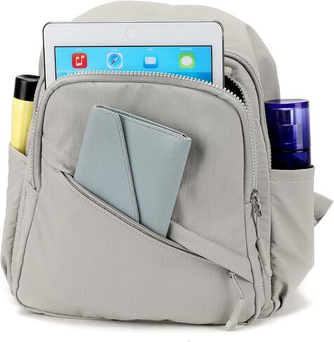 Backpack Purse for Women Ladies Nylon Bag Casual Daypack Travel Shopping Pack (B Style Cream White) in Saudi Arabia