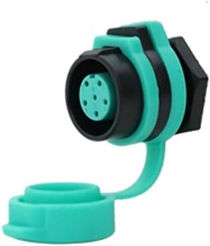 M12 waterproof aviation socket 2-3-4 core 5-6-7-8 pin power round seat quick connector(6 core rear nut socket 5A250V) in Saudi Arabia